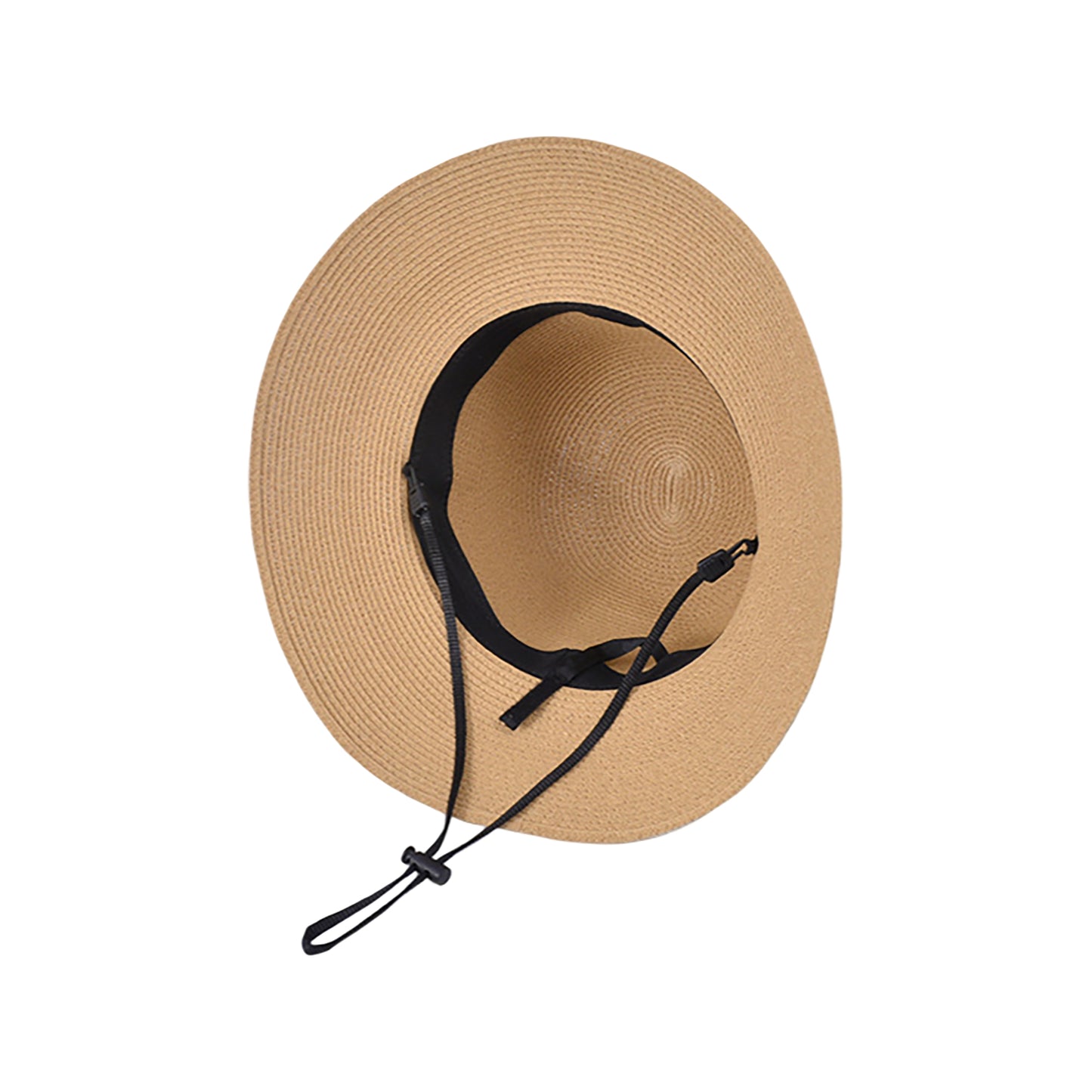 Straw Sun Hat with Pearl Accent Band Lightweight Summer Beach Travel Hat