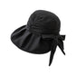 Wide Brim Sun Hat with Bow Lightweight Breathable UV Protection Foldable Travel Beach Hat