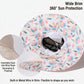 Wide Brim Sun Hat with Floral Lining Ponytail Opening Lightweight Packable Beach Hat