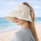 Sun Hat with Ponytail Opening UV Protection Packable Summer Beach Hat