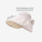Wide Brim Sun Hat Breathable Summer Beach Hat with Bow Detail and Ponytail Opening
