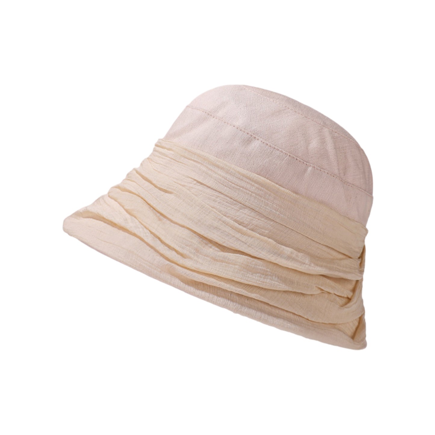 Bucket Hat Soft Breathable Fabric Summer Casual Sun Hat for Travel Outdoor Beach Wear