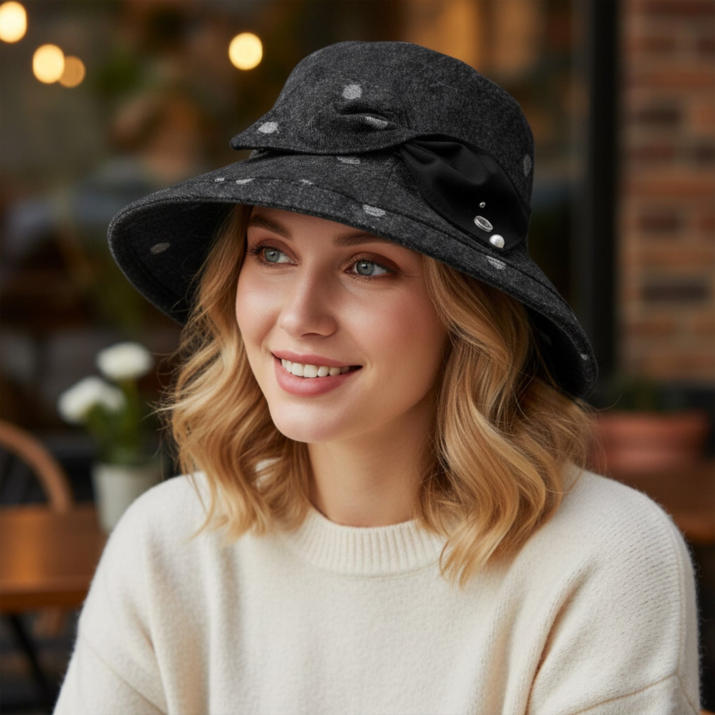 Printed Bucket Hat Breathable Sun Hat with Foldable Brim Casual Outdoor Travel Beach Hat