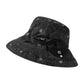 Printed Bucket Hat Breathable Sun Hat with Foldable Brim Casual Outdoor Travel Beach Hat