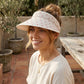 Sun Visor Hat Lightweight Breathable Wide Brim Open Top Summer Travel Beach Hat