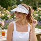 Sun Visor Hat Lightweight Breathable Wide Brim Open Top Summer Travel Beach Hat