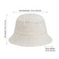 Straw Bucket Hat Lightweight Woven Sun Hat Packable Summer Beach Hat with Breathable Design