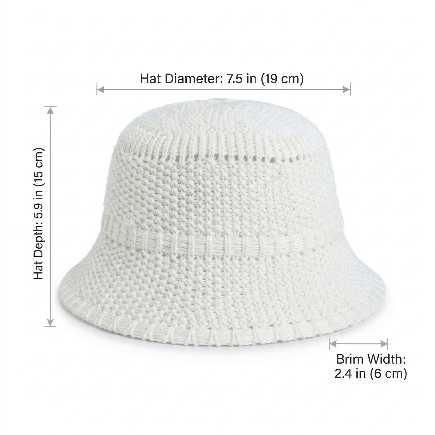 Straw Bucket Hat Lightweight Woven Sun Hat Packable Summer Beach Hat with Breathable Design