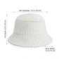 Straw Bucket Hat Lightweight Woven Sun Hat Packable Summer Beach Hat with Breathable Design