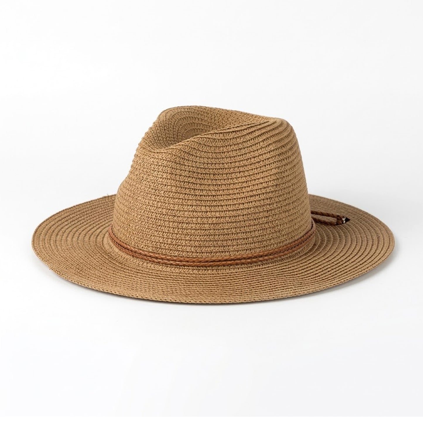 Wide Brim Straw Sun Hat Lightweight Breathable Summer Beach Hat Packable