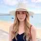 Wide Brim Straw Sun Hat Lightweight Breathable Summer Beach Hat Packable