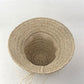 Crochet Bucket Hat Lightweight Breathable Straw Sun Hat with Woven Band