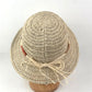 Crochet Bucket Hat Lightweight Breathable Straw Sun Hat with Woven Band