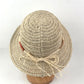 Crochet Bucket Hat Lightweight Breathable Straw Sun Hat with Woven Band