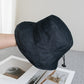Cotton Bucket Hat Lightweight Sun Hat with Adjustable Drawstring Wide Brim