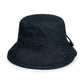 Cotton Bucket Hat Lightweight Sun Hat with Adjustable Drawstring Wide Brim