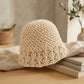 Crochet Bucket Hat Lightweight Breathable Summer Sun Hat Wide Brim Beach Hat