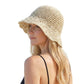 Crochet Bucket Hat Lightweight Breathable Summer Sun Hat Wide Brim Beach Hat