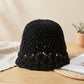 Crochet Bucket Hat Lightweight Breathable Summer Sun Hat Wide Brim Beach Hat
