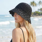 Crochet Bucket Hat Lightweight Breathable Summer Sun Hat Wide Brim Beach Hat