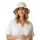 Crochet Straw Bucket Hat Scalloped Edge Wide Brim Summer Sun Hat
