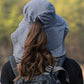 Wide Brim Sun Hat with Neck Flap Ponytail Opening Water Resistant Outdoor Hat for Women