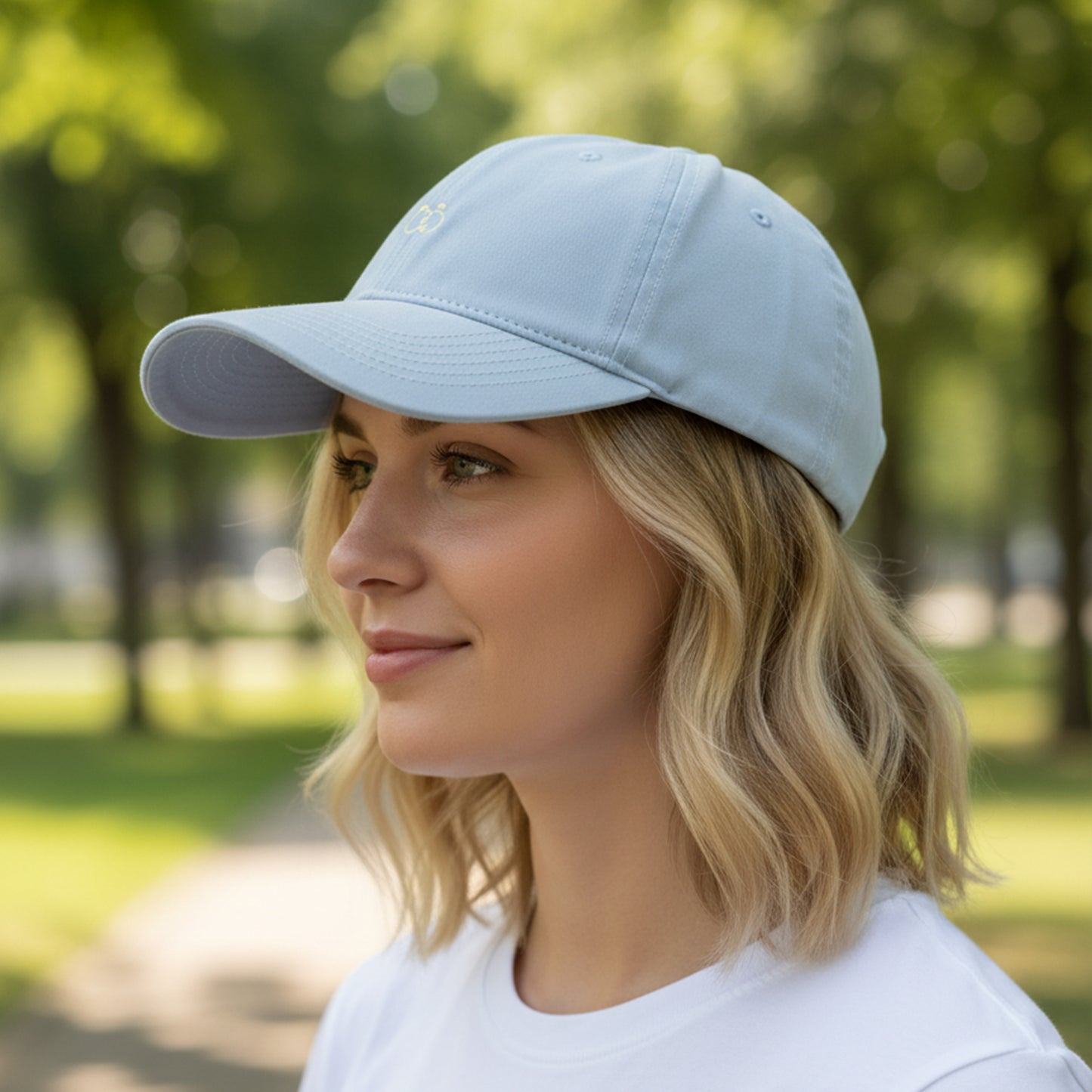 Cotton Baseball Cap Adjustable Strap Lightweight Embroidered Casual Everyday Hat