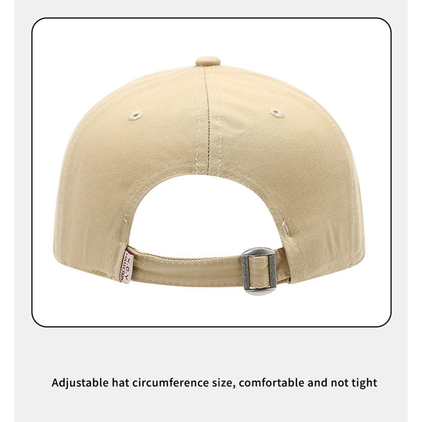 Cotton Baseball Cap Adjustable Strap Lightweight Embroidered Casual Everyday Hat