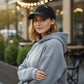 Cotton Baseball Cap Embroidered Dog Pattern Adjustable Strap Breathable Casual Hat