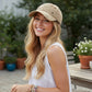 Cotton Baseball Cap Embroidered Dog Pattern Adjustable Strap Breathable Casual Hat