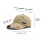 Cotton Baseball Cap Embroidered Dog Pattern Adjustable Strap Breathable Casual Hat