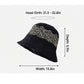 Straw Bucket Hat Woven Knit Breathable Sun Hat Adjustable Summer Hat