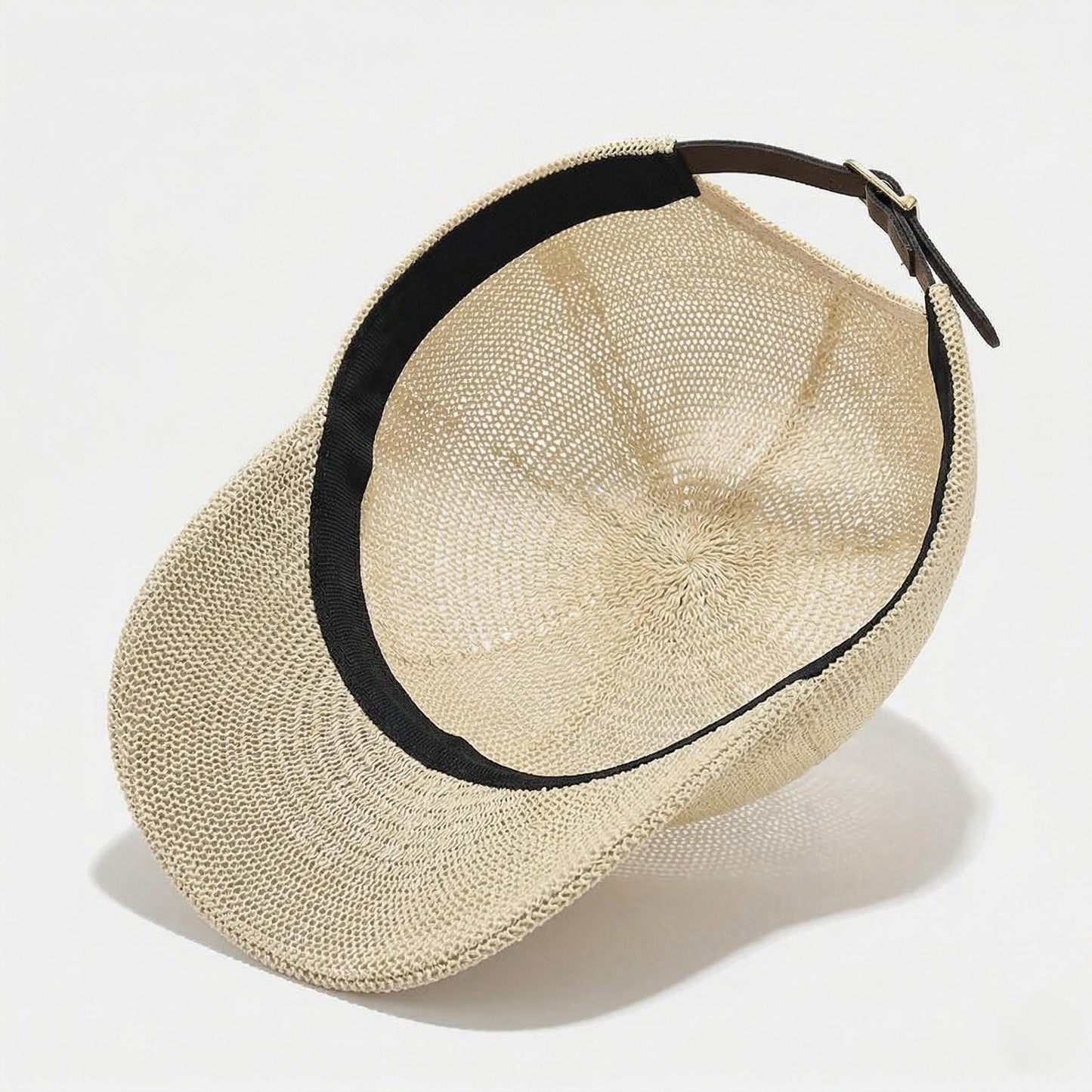 Women Straw Baseball Cap Lightweight Breathable Sun Hat Casual Summer Visor Hat