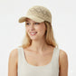 Women Woven Straw Baseball Hat Breathable Mesh Cap Lightweight Summer Sun Visor