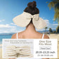 Roll-Up Straw Visor Hat Wide Brim Striped Sun Hat Bow Adjustable Open Top Beach Cap