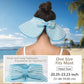 Roll-Up Straw Visor Hat Wide Brim Striped Sun Hat Bow Adjustable Open Top Beach Cap