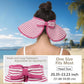 Roll-Up Straw Visor Hat Wide Brim Striped Sun Hat Bow Adjustable Open Top Beach Cap