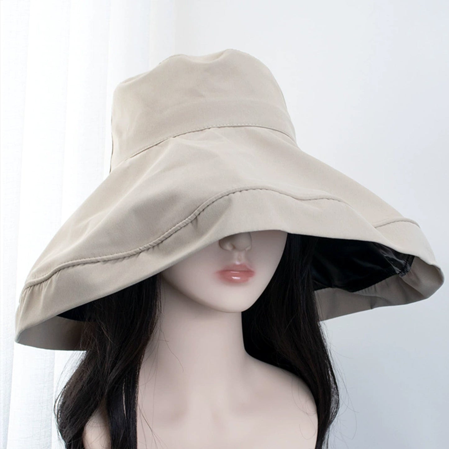 Wide Brim Sun Hat UV Protection Bucket Hat Lightweight Packable Beach Outdoor Hat
