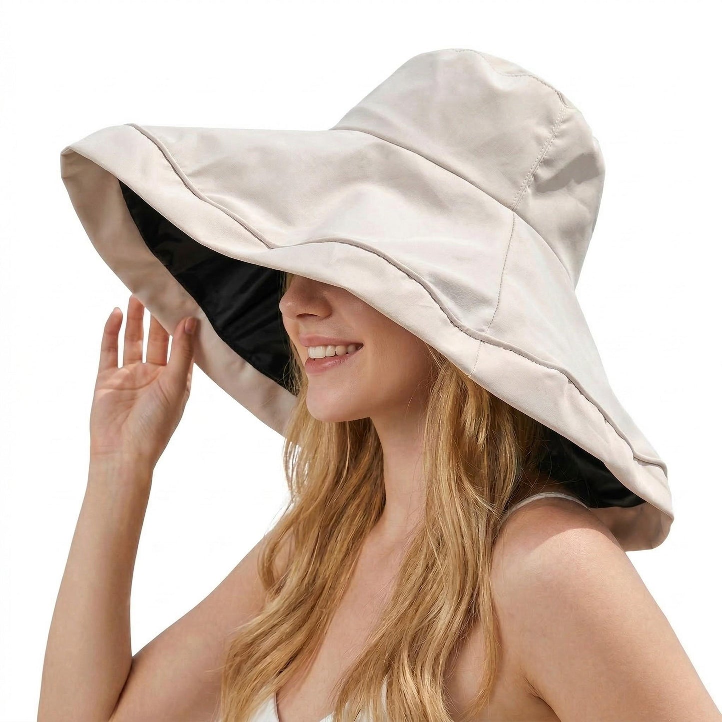 Wide Brim Sun Hat UV Protection Bucket Hat Lightweight Packable Beach Outdoor Hat