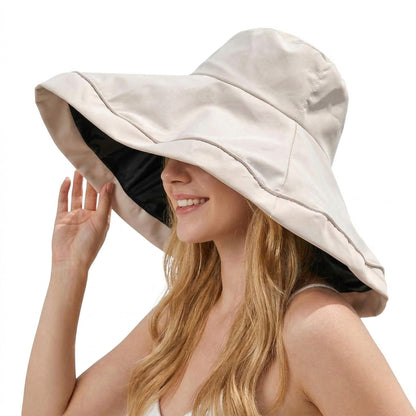 Wide Brim Sun Hat UV Protection Bucket Hat Lightweight Packable Beach Outdoor Hat