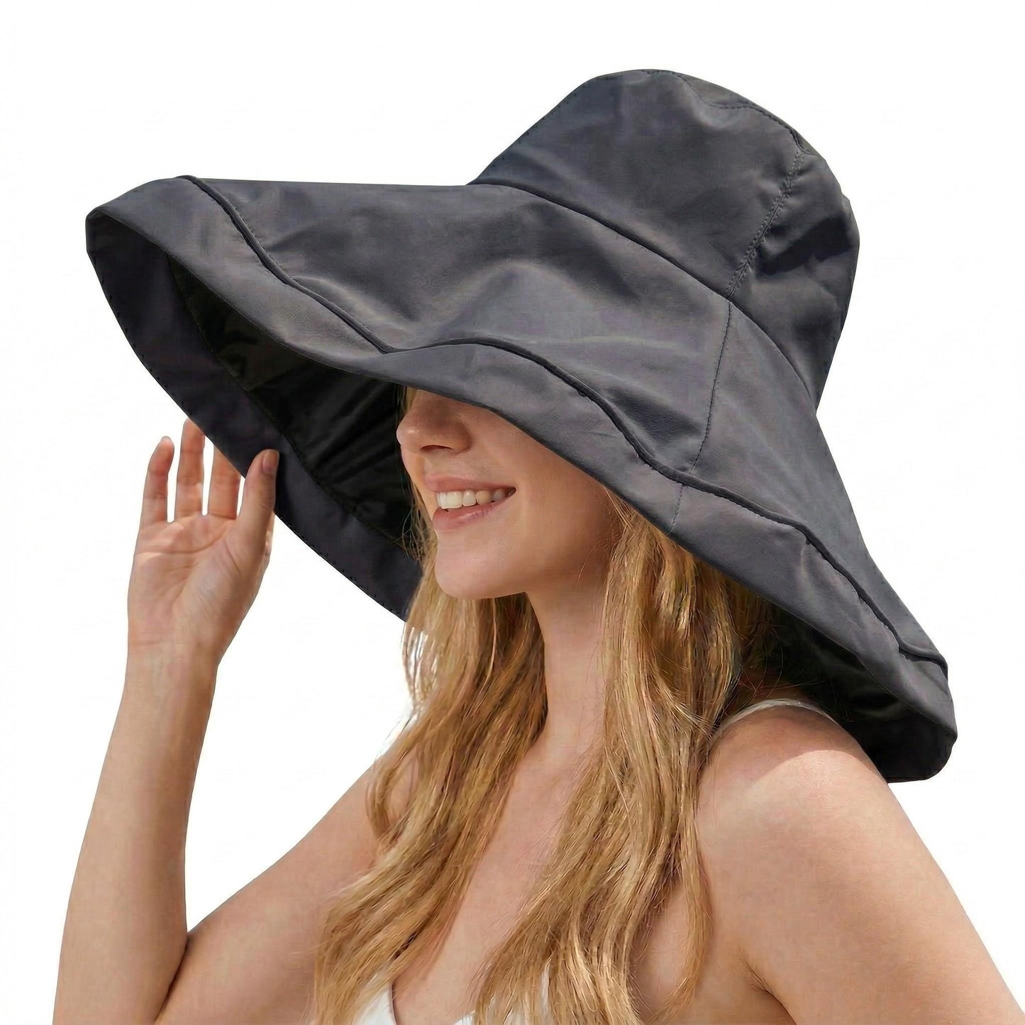 Wide Brim Sun Hat UV Protection Bucket Hat Lightweight Packable Beach Outdoor Hat