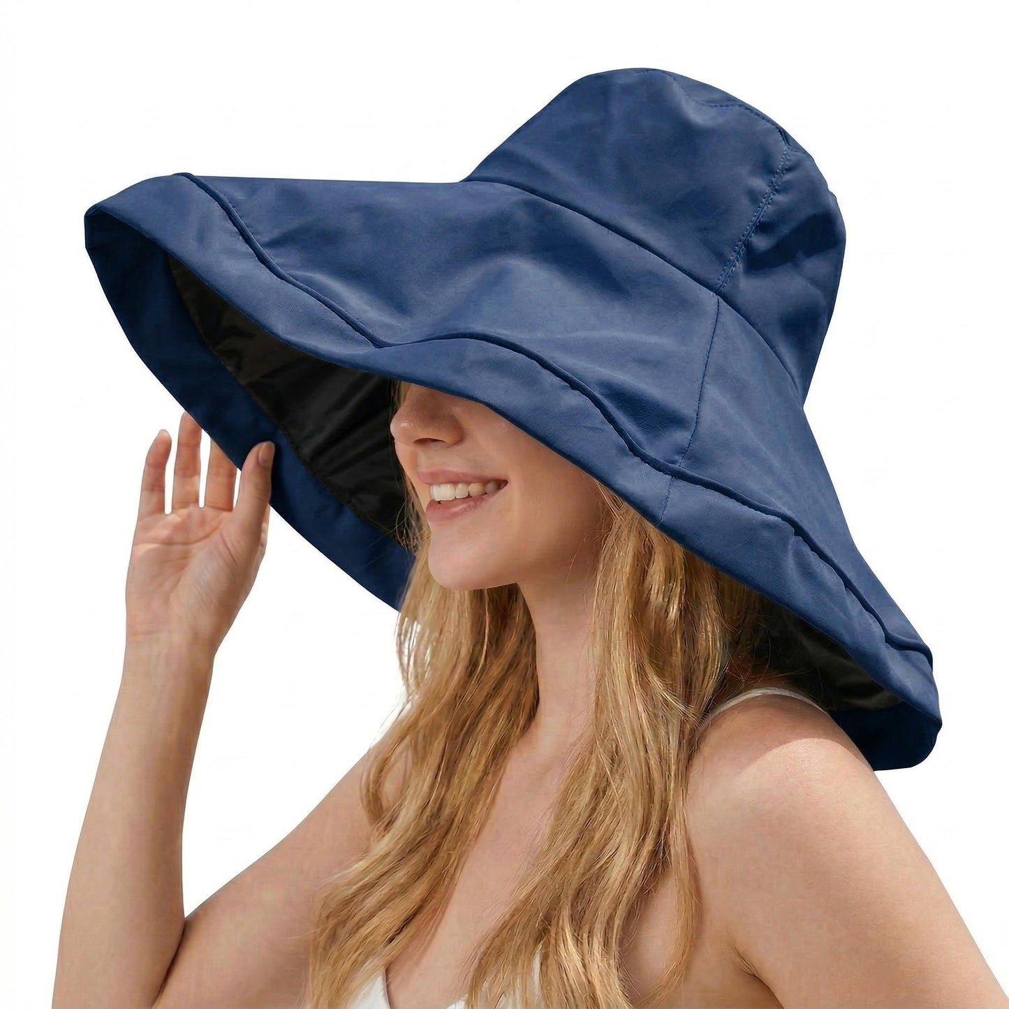 Wide Brim Sun Hat UV Protection Bucket Hat Lightweight Packable Beach Outdoor Hat