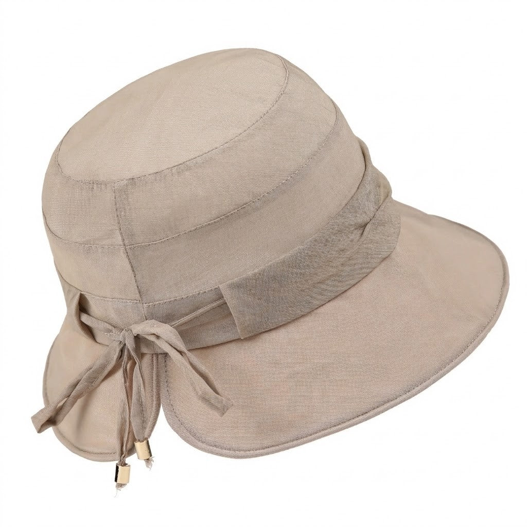 Wide Brim Sun Hat Adjustable Tie Back UV Protection Lightweight Outdoor Travel Hat