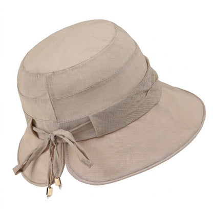 Wide Brim Sun Hat Adjustable Tie Back UV Protection Lightweight Outdoor Travel Hat