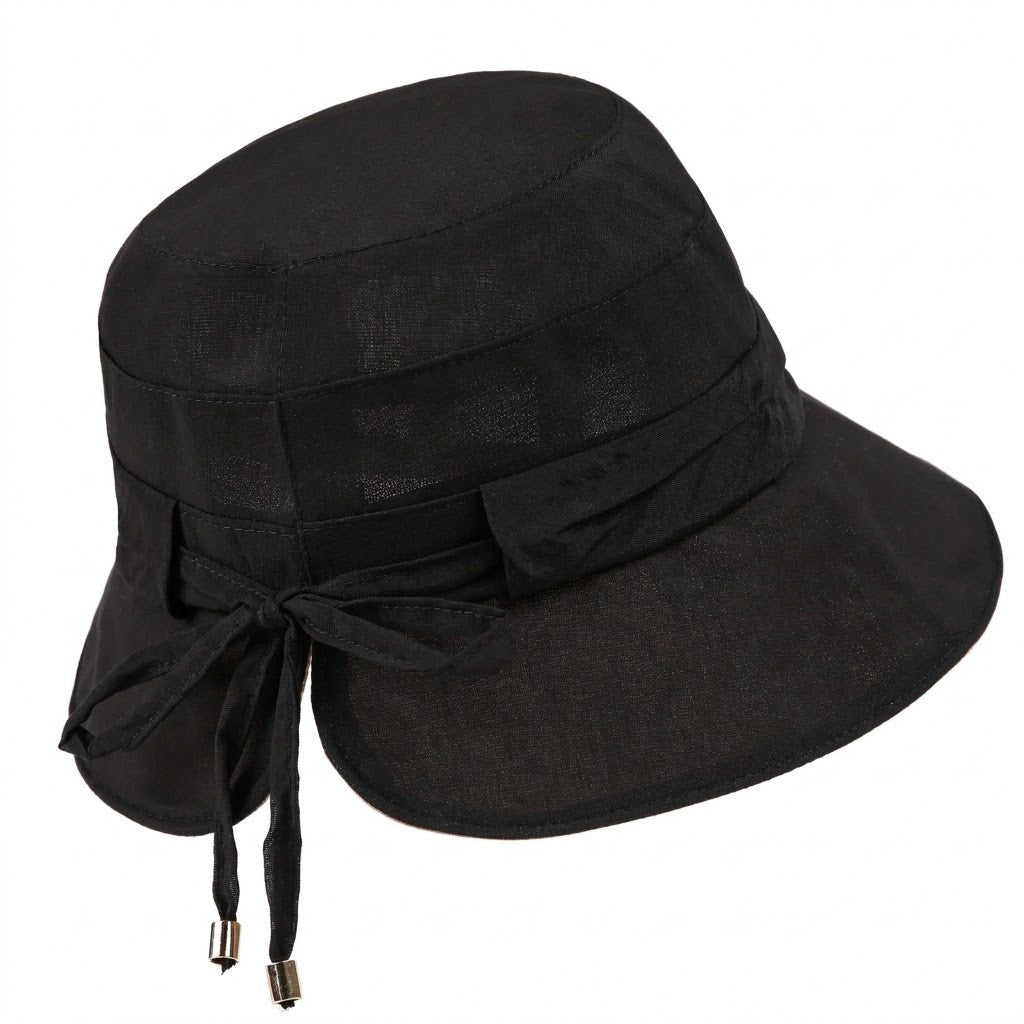 Wide Brim Sun Hat Adjustable Tie Back UV Protection Lightweight Outdoor Travel Hat