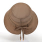 Wide Brim Sun Hat Adjustable Tie Back UV Protection Lightweight Outdoor Travel Hat