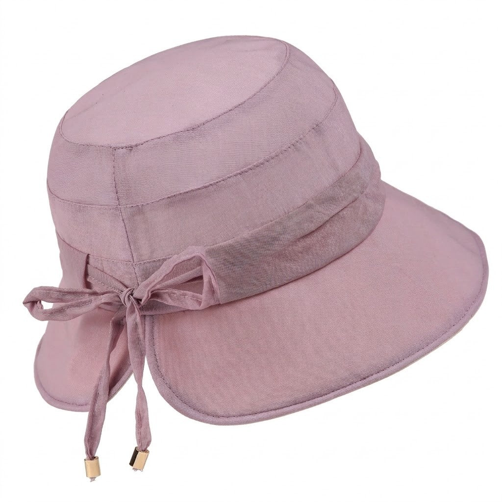 Wide Brim Sun Hat Adjustable Tie Back UV Protection Lightweight Outdoor Travel Hat