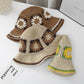 Women Bucket Hat Wide Brim Crochet Pattern Lightweight Casual Sun Hat