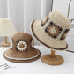 Women Bucket Hat Wide Brim Crochet Pattern Lightweight Casual Sun Hat