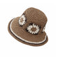 Women Bucket Hat Wide Brim Crochet Pattern Lightweight Casual Sun Hat